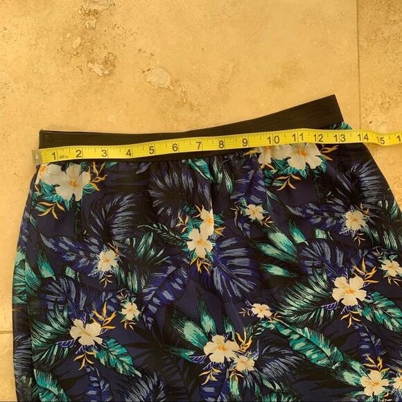 H&M m slit chiffon tropical flow skirt maxi 4 - Picture 7 of 8